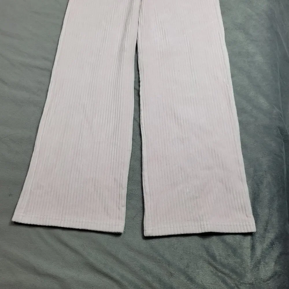 OshKosh Sweatpants Girls Size 12 Pink Corduroy Straight Slight Flare Comfy Pants